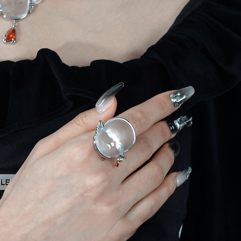 Gothic Punk Rock Style Gem Rings Unique Jewelry Gifts For Men, Women