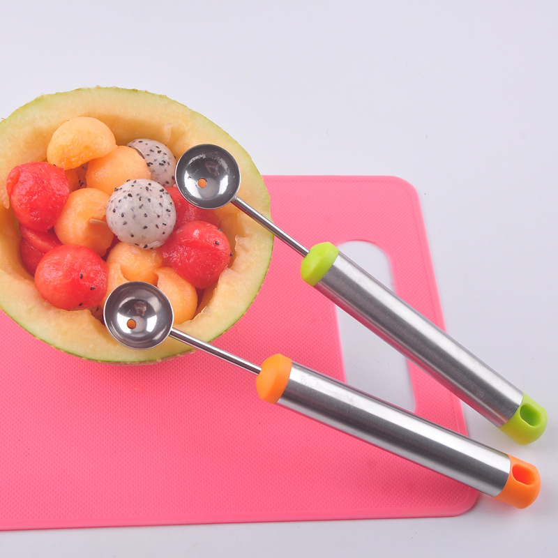 3 in 1 Stainless Steel Melon Baller Scoop Set Includes - Temu