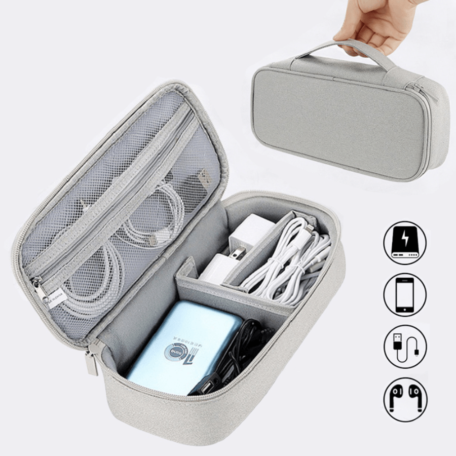 Cable Storage Bag Waterproof Digital Electronic Organizer Portable Usb Data  Line Charger Plug Storage Bag Travel Cable Organizer - Temu