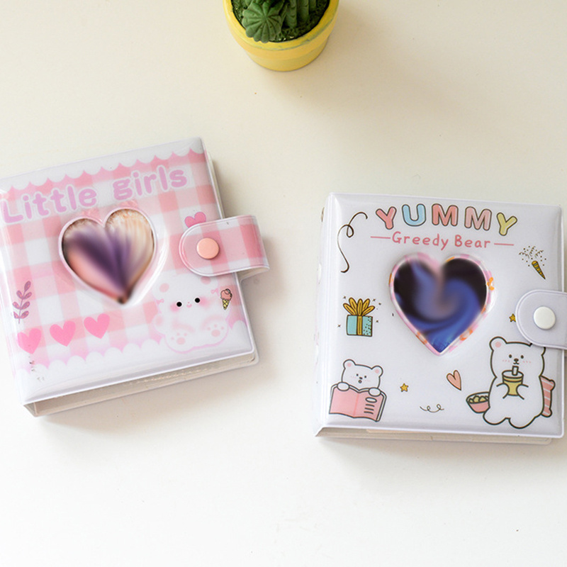Mini Photo Book Album Cute Animal Card Book Can Hold 40 - Temu