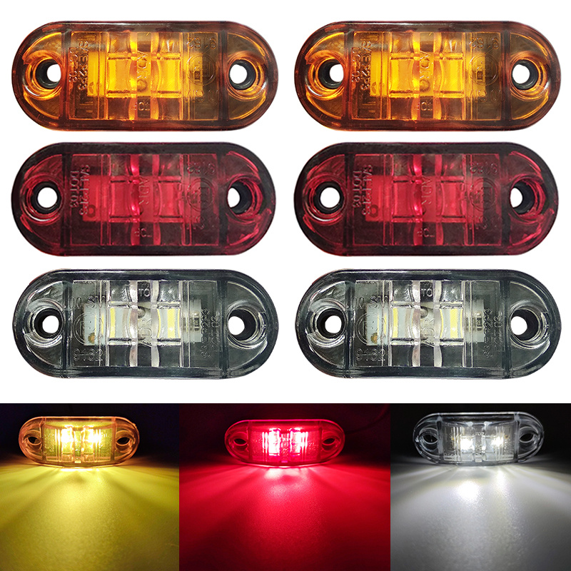 10 Luces LED Rojo para Remolque Camión RV Jeep Offroad ATV Luz Posición  Lateral