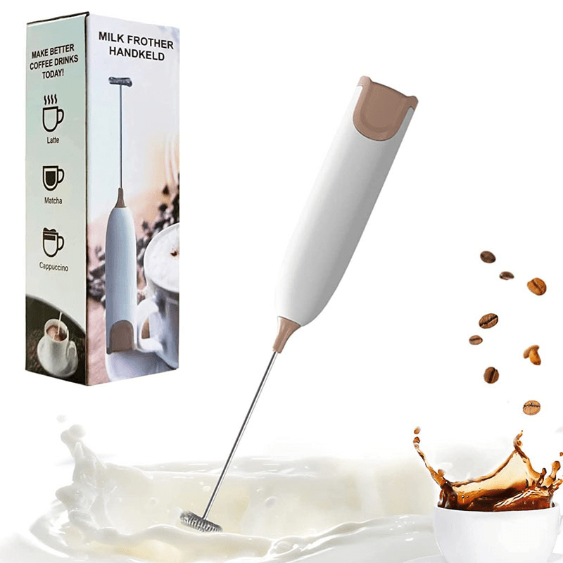Electric Milk Frother Stick Portable Mini Drink Mixer Coffee Brush
