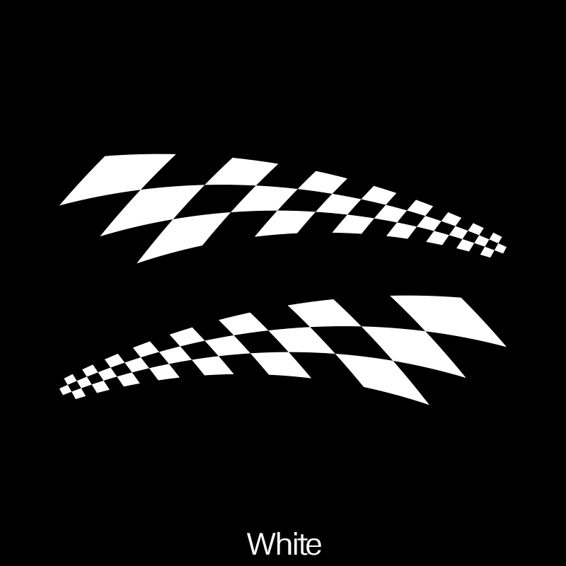 Image of Car Stickers Checkered Flag Car Accessories Vinyl Decal