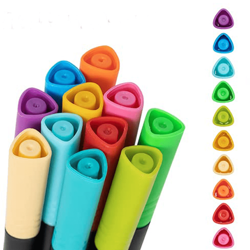 100 color watercolor pen double-headed marker pen set art painting hook  line pen school art book painting writing dedicated