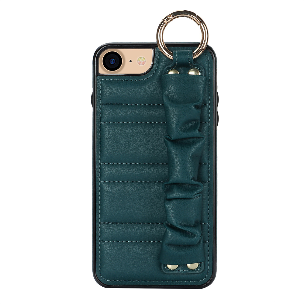 Wrist Strap Pu Leather Case Iphone 14 13 12 11 Pro X Xs Max - Temu