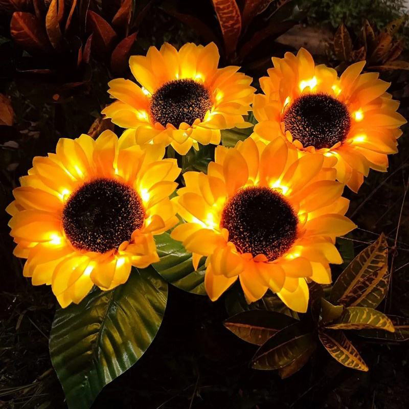 1pc Solar Sonnenblumen Licht Freien Garten Rasen Licht - Temu Austria