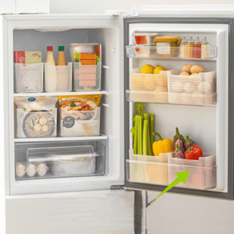 Refrigerator Side Door Storage Boxes Drawer Type Freezer Box - Temu