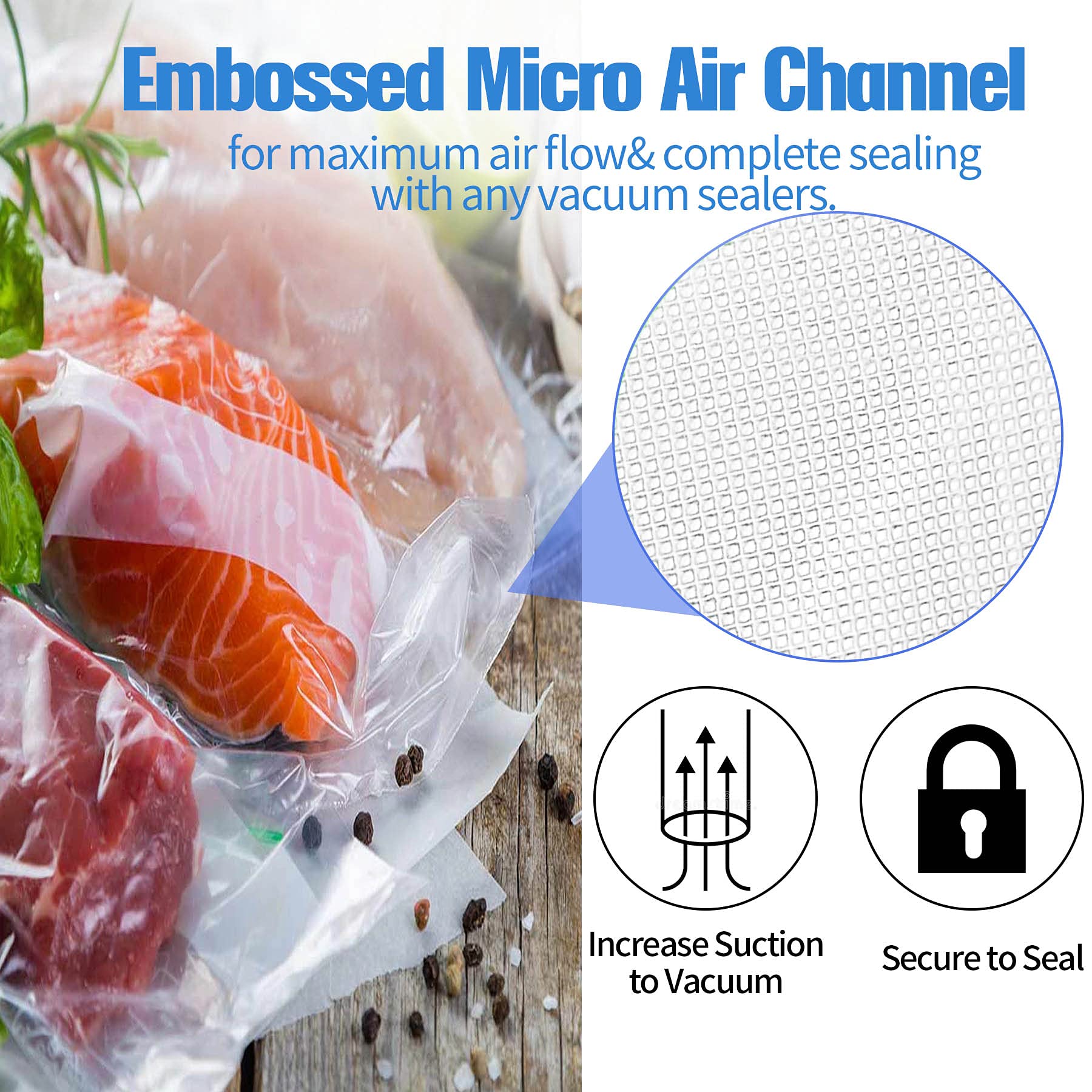 Plastic Bag Sealing Machine Food Packaging Air Discharge Vacuum