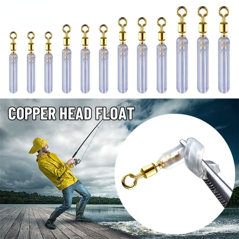 20pcs Silicone Copper Fishing Swivel Head Float Waggler - Temu Australia