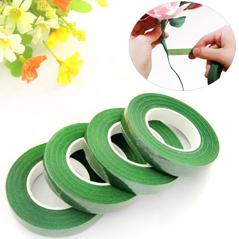 Cinvo 4 Rolls 1/2 inch Florist Tape Floral Tape Flower Wrap Adhesive Waterproof Tape for Bouquet Stem Wrap Craft Projects DIY Handcrafts(4 Colors