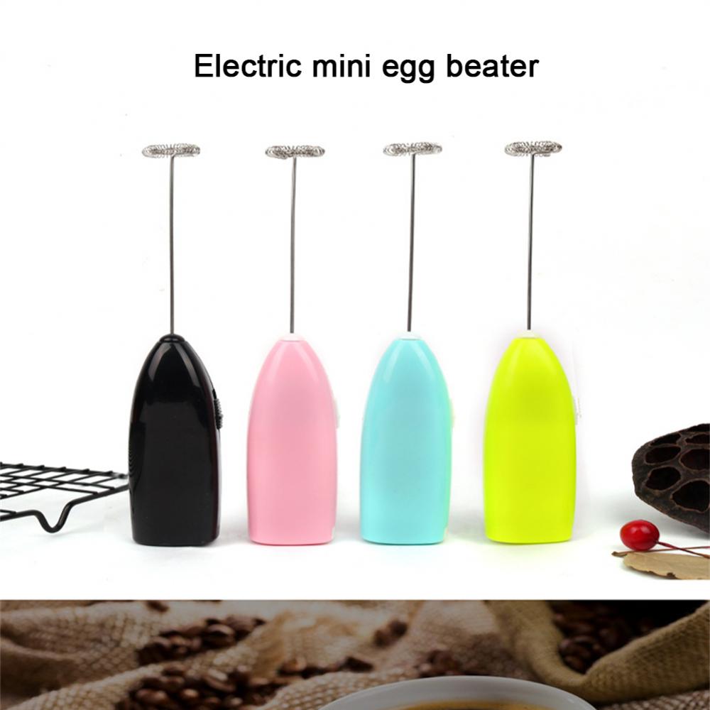 1pc electric milk coffee frother mini handheld egg beater stainless steel coffee milk tea blender foamer wireless coffee whisk mixer details 0