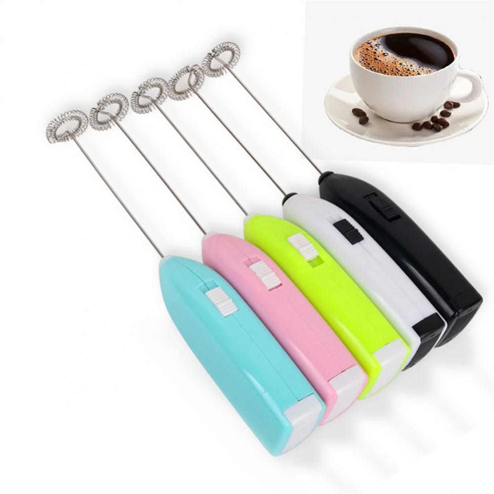 1pc electric milk coffee frother mini handheld egg beater stainless steel coffee milk tea blender foamer wireless coffee whisk mixer details 3