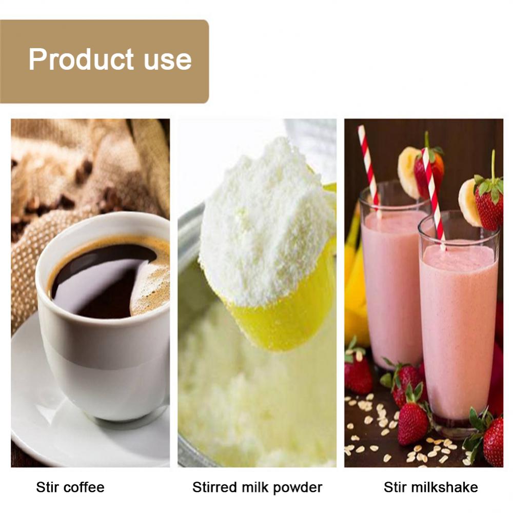 1pc electric milk coffee frother mini handheld egg beater stainless steel coffee milk tea blender foamer wireless coffee whisk mixer details 4