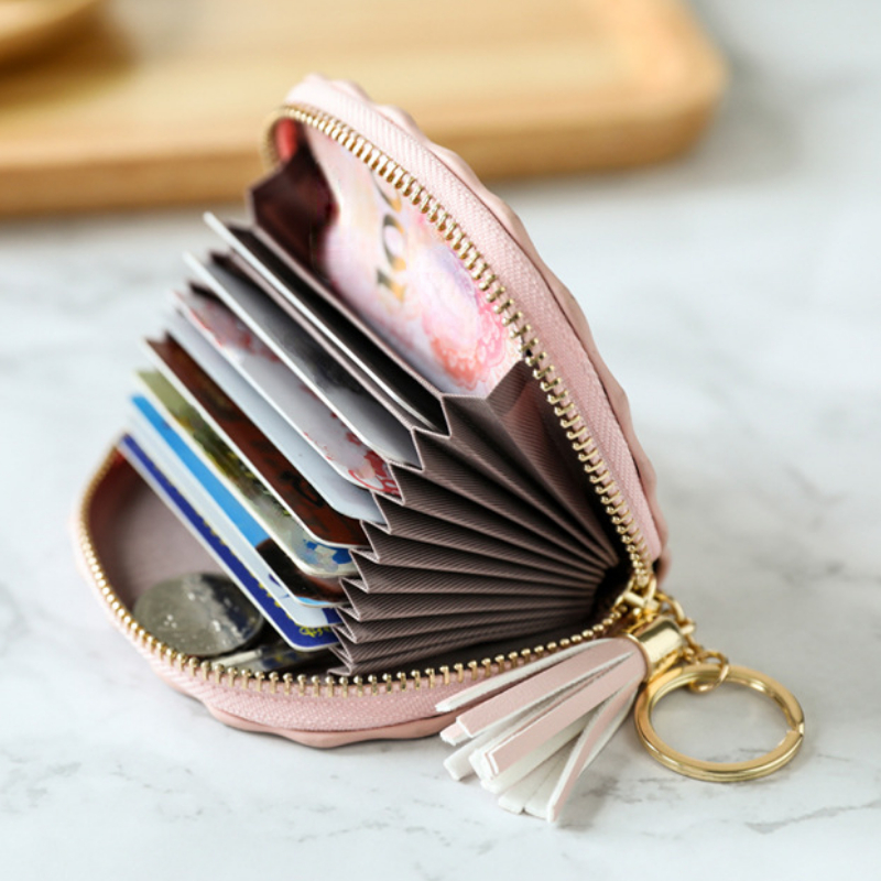 8 Colors PU Leather Cute Portable Bowknot Coin Purse Card Holder