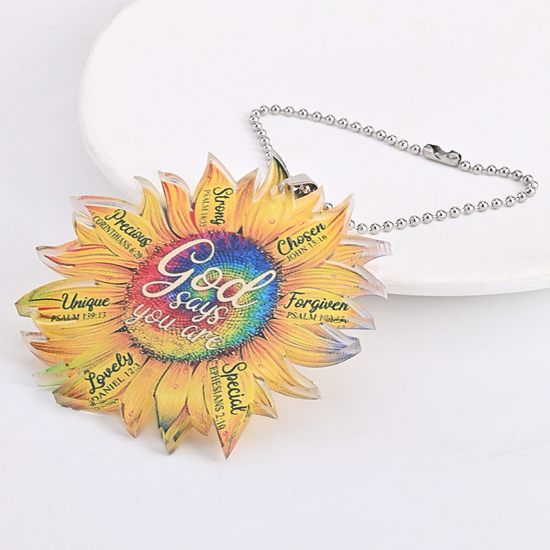 Girasol coche interior espejo retrovisor colgante accesorios