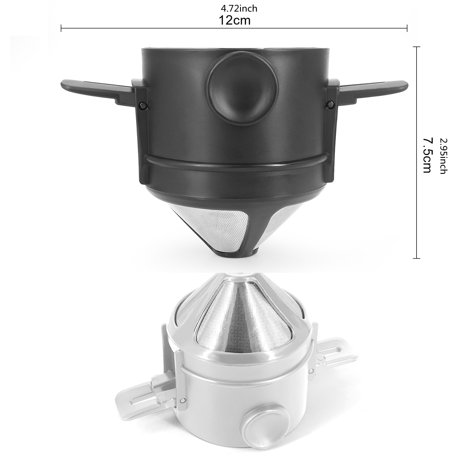 Stainless Steel Portable Coffee Filter Easy To Clean - Temu