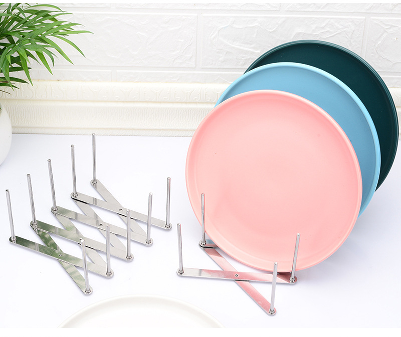 Stainless Steel Dish Drying Rack Pot Lids Holder Dish Rack - Temu