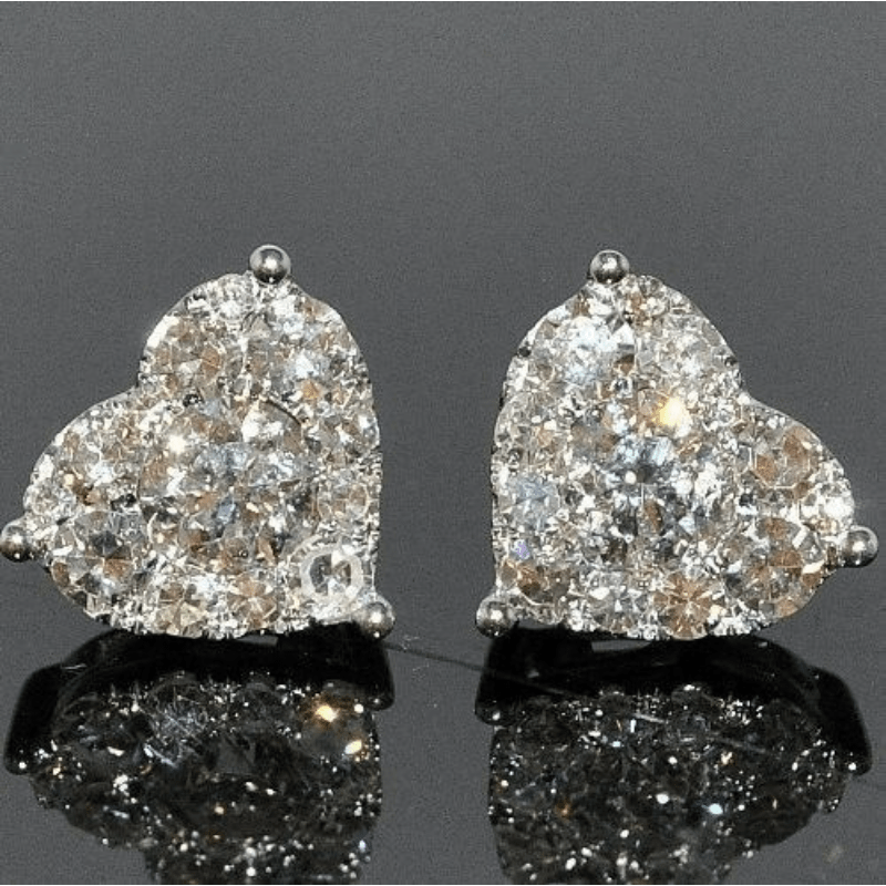 Herz Diamant Ohrringe - Kostenloser Versand Für Neue Benutzer - Temu Germany