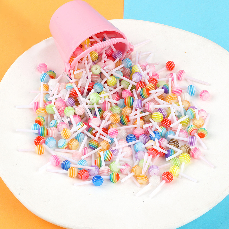 Buy 60 Pieces Slime Charms Mixed Candy, Resin Candy Dish Lollipop