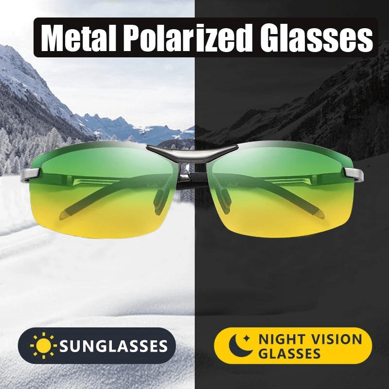 Night Vision Goggles Yellow Lens Polarized Driving Sunglasses For