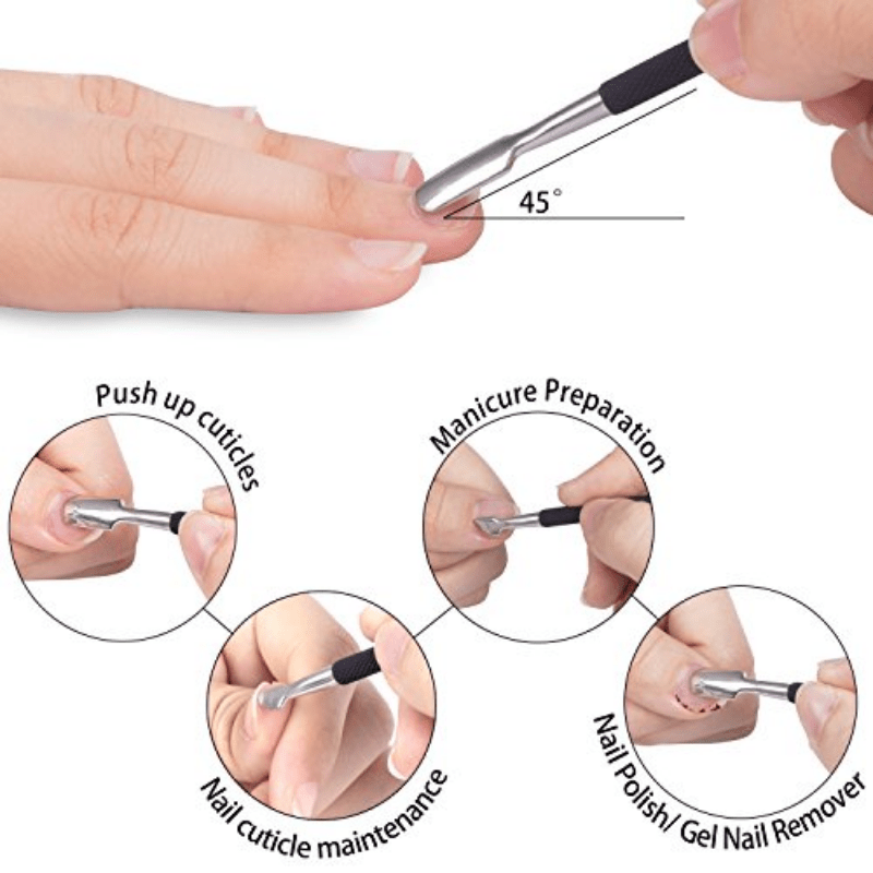 Nagelpflege-Set Aus Edelstahl: Nagelhautzange, -schieber & -knipser – Präzise & Hygienisch