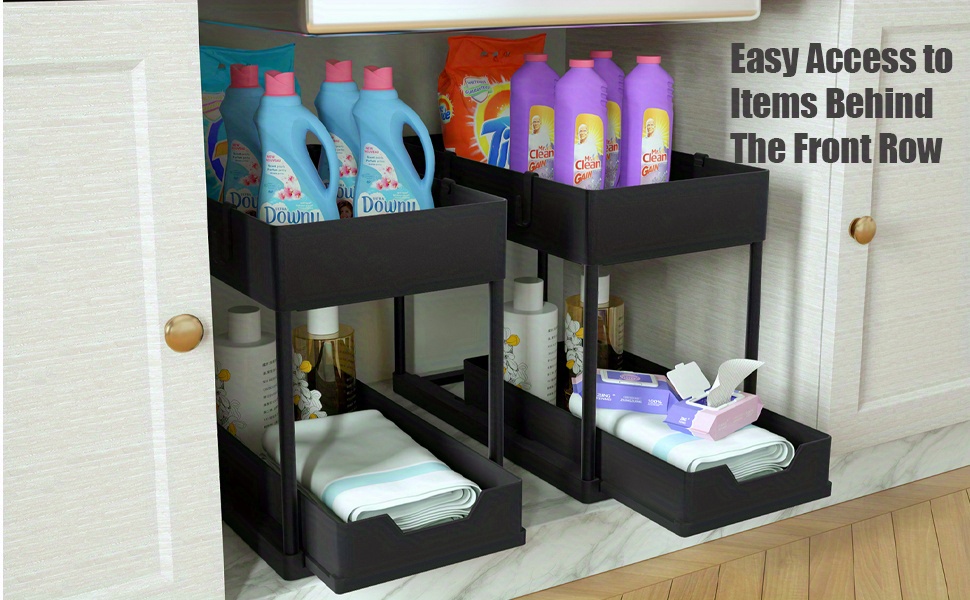 Two tiered Spice Organizer Under Sink Organizer 2 Tier - Temu