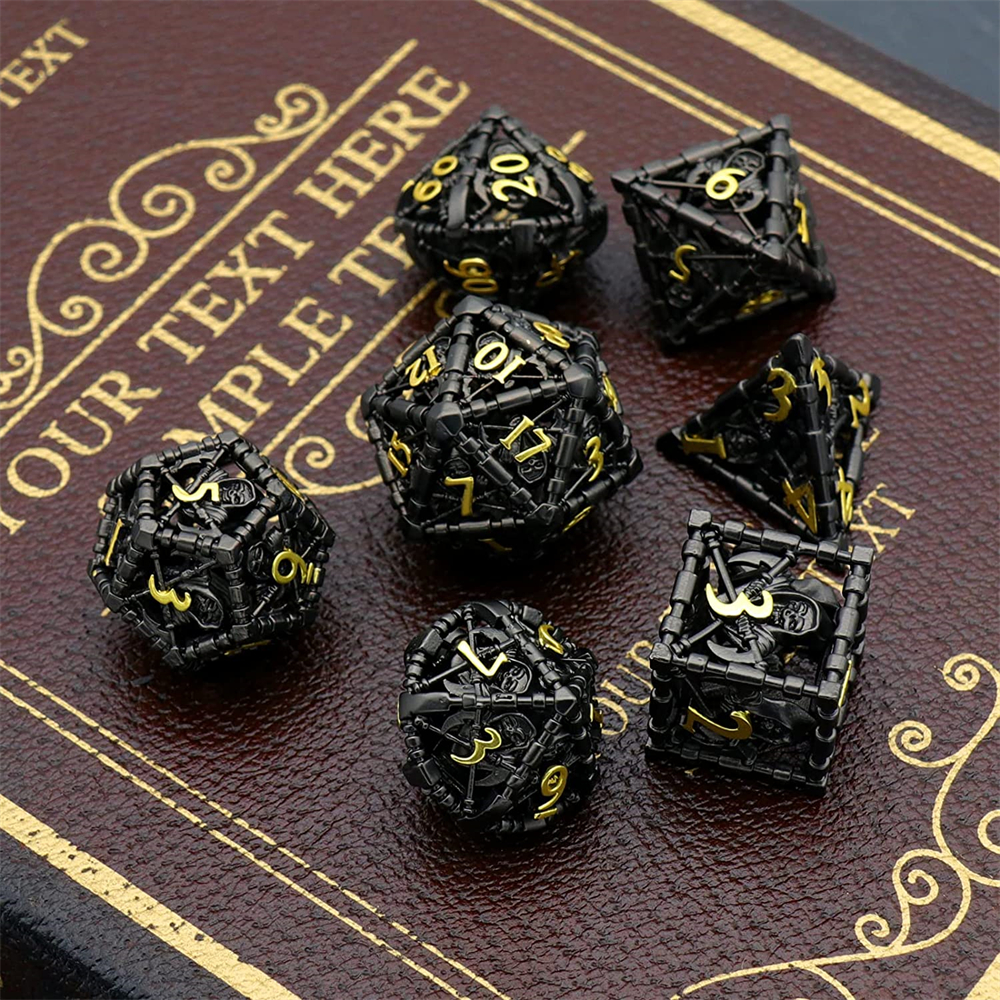 Dnd Dice Hollow D d Metal Dice Dungeons Dragons Dice Set - Temu