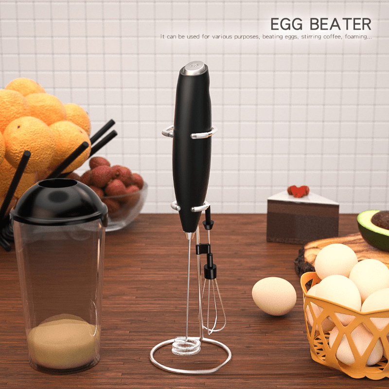 1pc Cordless Electric Whisk And Mixer For Frothing Milk And Making Cake, High-quality & Affordable