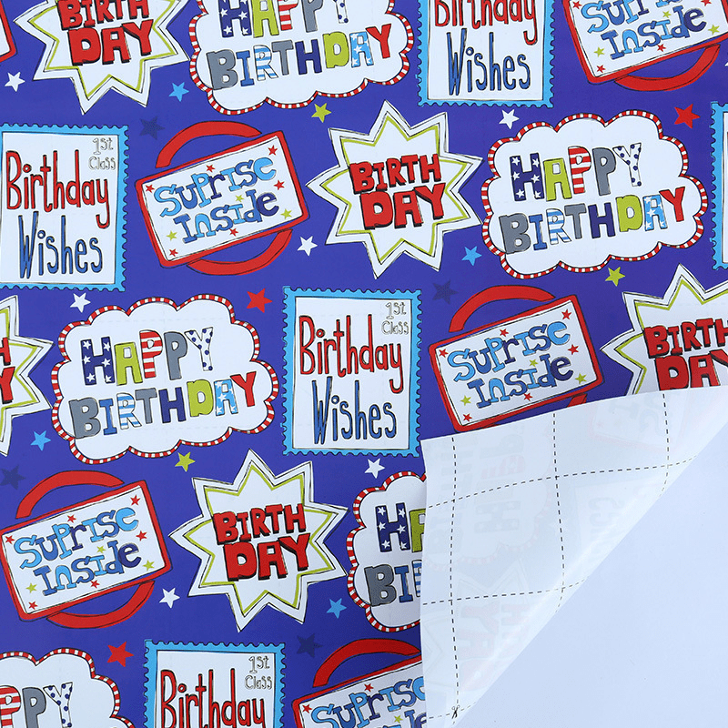 Birthday Banner Wrapping Paper