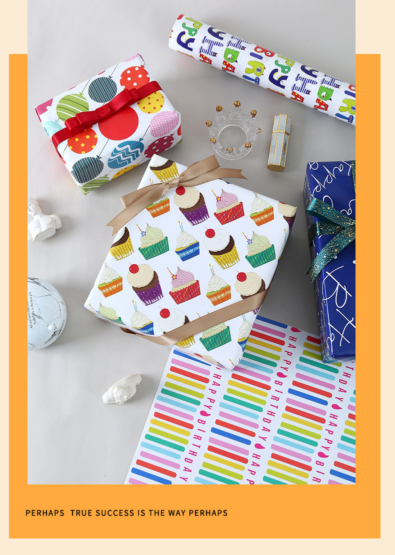 Children's Day Gift Happy Birthday Theme Gift Wrapping Paper