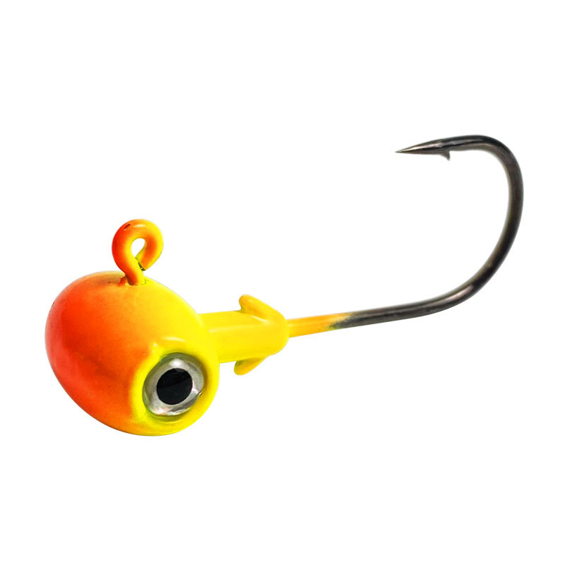 Lead Head Hook Fish Eye 7g Spray Paint Double Eye Barb Fish - Temu Canada