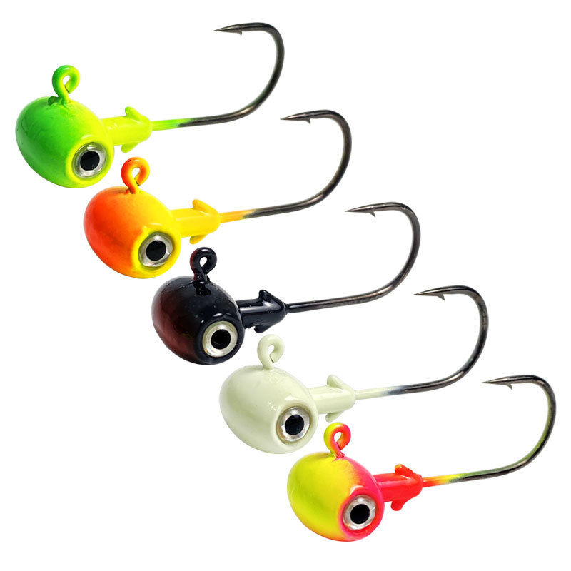 Lead Head Hook Fish Eye 7g Spray Paint Double Eye Barb Fish - Temu Canada