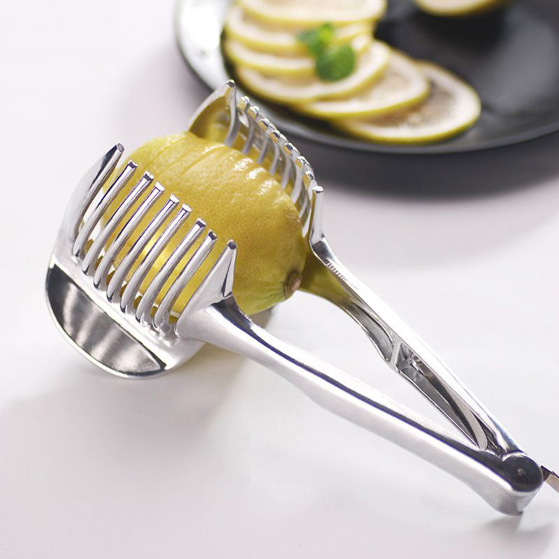 Onion Lemon Cutting Holder Kitchen Gadgets Tools Plastic Potato