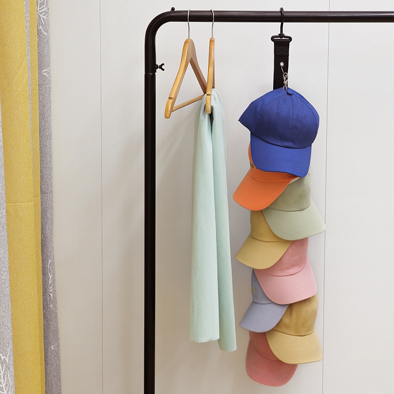 8 Clips Wardrobe Hanging Hat Organizer Bedroom Storage Hook - Temu Canada