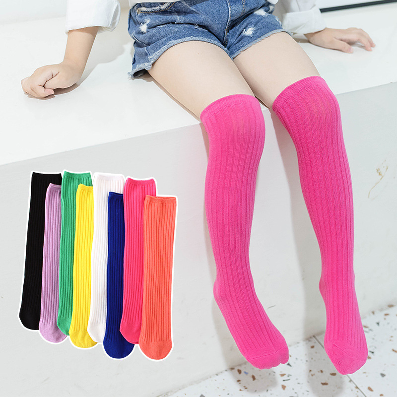 Juego de 3 calcetines infantiles con puntas de colores Gris Coton Style