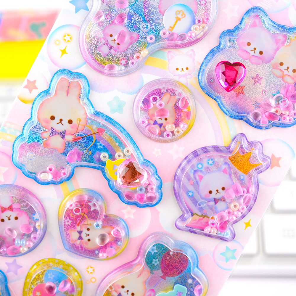 Cartoon Three-dimensional Resin Stickers DIY Water Cup Creative