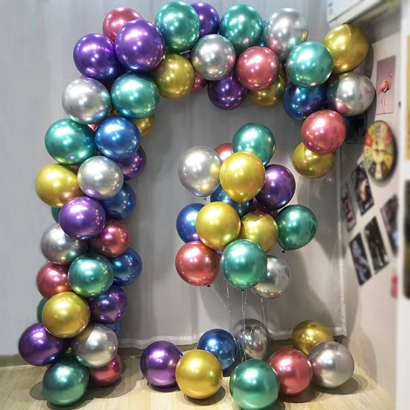 CAPRICHOS SHOP [50 piezas] Globos de Látex Oro, Globos Metalizados, Globos  Látex Metálicos, Globos Látex, Globos Dorados - 30 cms - Globos Dorados -  Accesorios decoración para fiesta