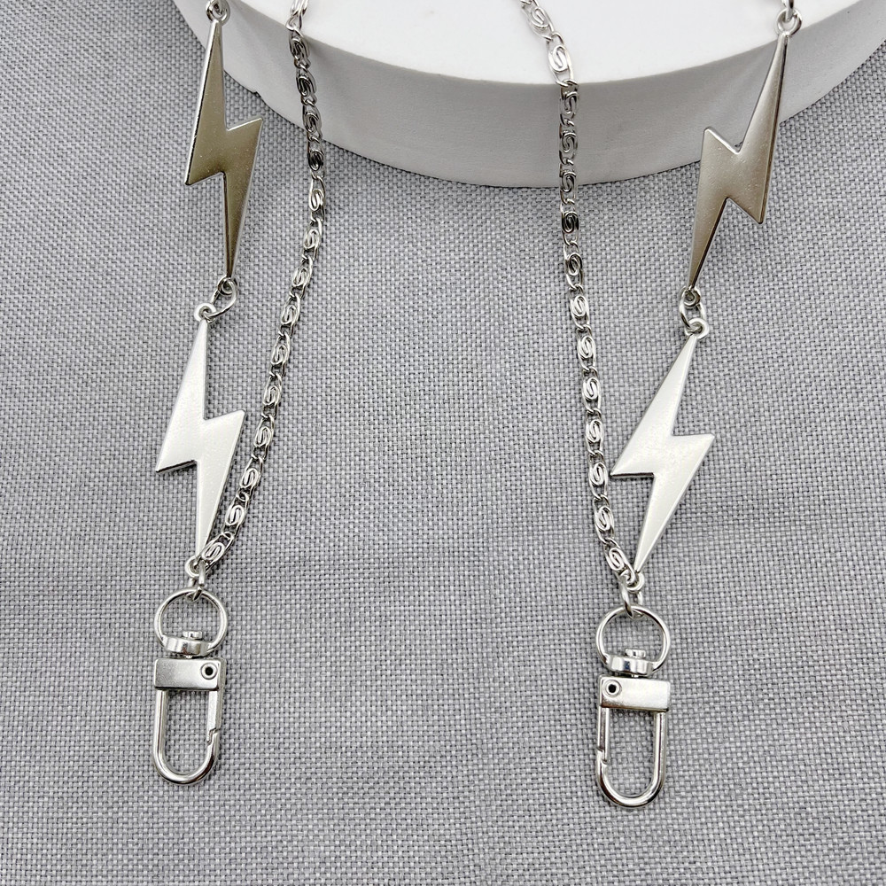 Lightning Shape Chain Keychain Pocket Chain Pants - Temu