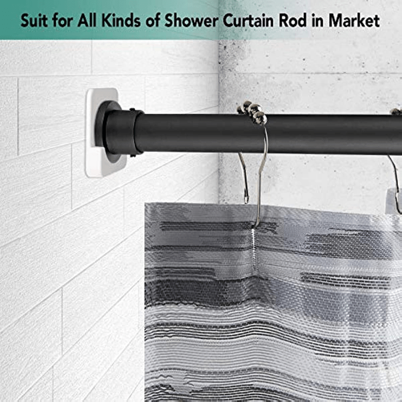 Shower Curtain Rod Holder Wall Shower Rod Support Base Temu