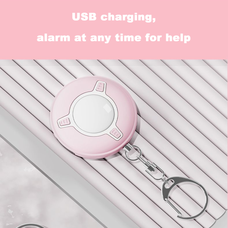 1pc Alarma Personal 130DB Alarma De Seguridad Fuerte, Alarma De Seguridad  Personal, Llavero Con Luz LED, Alarma De Seguridad De Emergencia Inofensiva  Para Mujeres Niños Estudiantes Y Ancianos - Temu