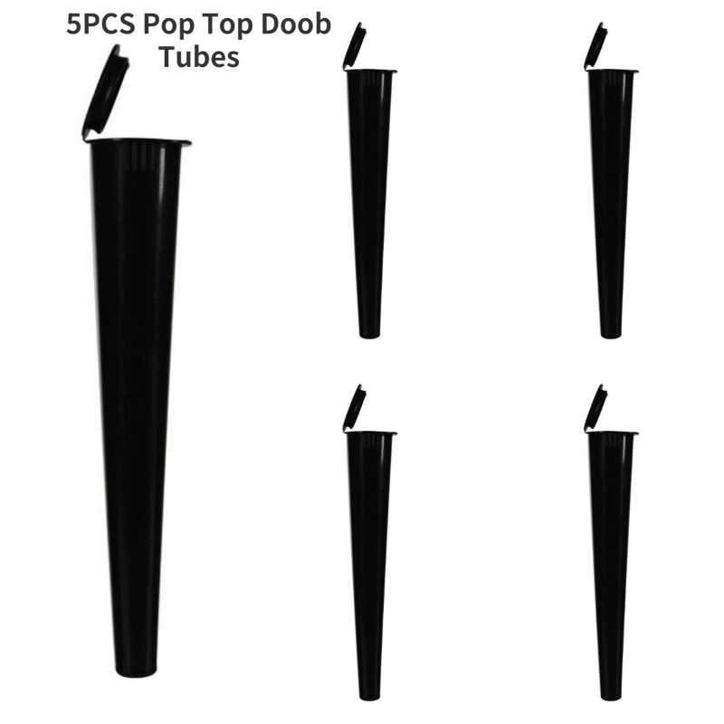 5pcs, Squeeze Pop Top Storage Doob Tube Holder Waterproof Airtight Smell  Proof For Pre-roll Cones, Tapered Storage Tube Of The Same Color, Durable  Container, Tobacco Accessories, Tobacco Supplies, Creative Small Gifts,  Holiday