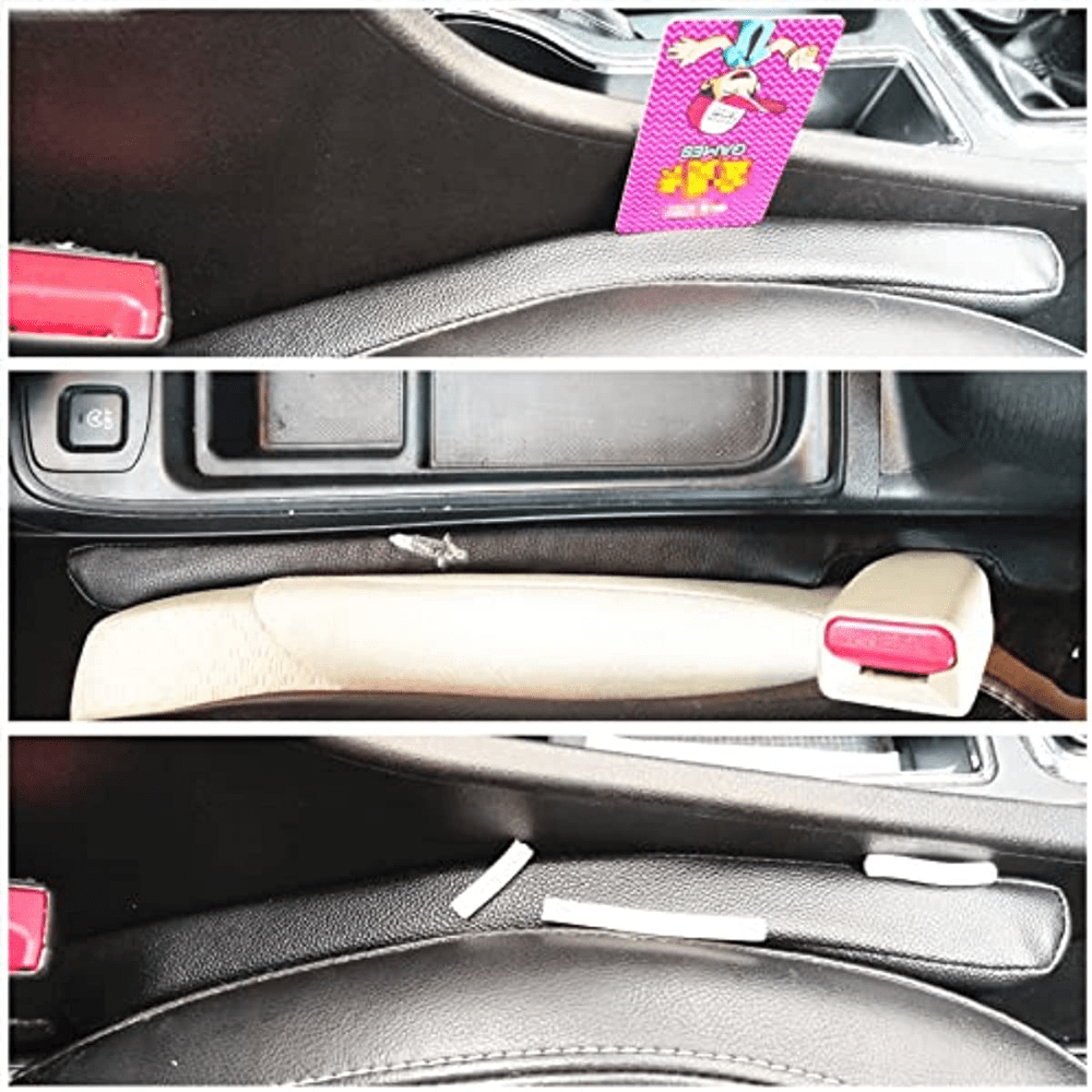 1 Pair Car Seat Gap Filler Soft Car Styling Padding Leather Leak Pads Plug  Spacer Universal Interior Car Accessories