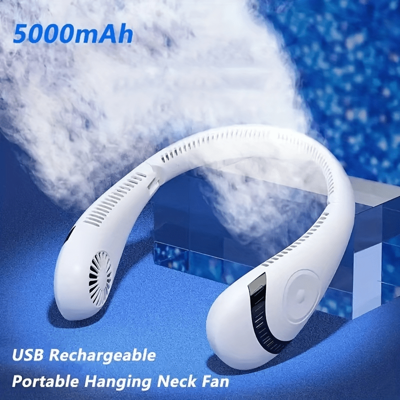 2023 Neck Fan Rechargeable Usb Portable Air Conditioner Fan - Temu