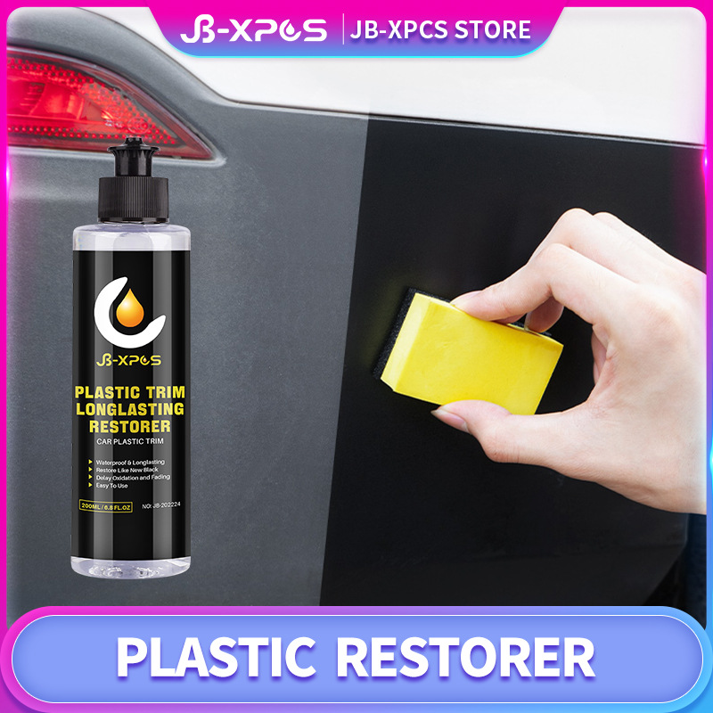Plastic Restorer - Cars Ceramic Plastic Coating Trim Restore, Shines & Protects Plastic, Restores Faded and Dull Plastic, Last Over 1000 Washes,20ml