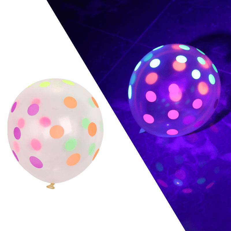 120 globos de colores neón UV de 12 pulgadas, globos de neón que brillan en  la oscuridad, suministros de fiesta, globos fluorescentes de látex neón de
