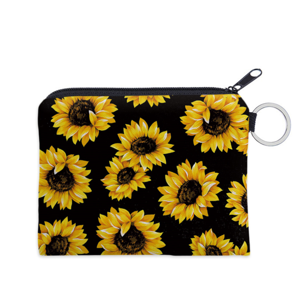  Blossom Sunflower Coin Purse Wallet Bag Change Pouch Gifts for  Women Kids Girls Key Holder : Clothing, Shoes & Jewelry