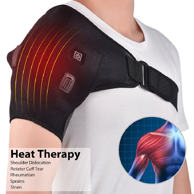 Usb Heated Shoulder Massager Shoulder Brace Electric Heated - Temu United  Kingdom