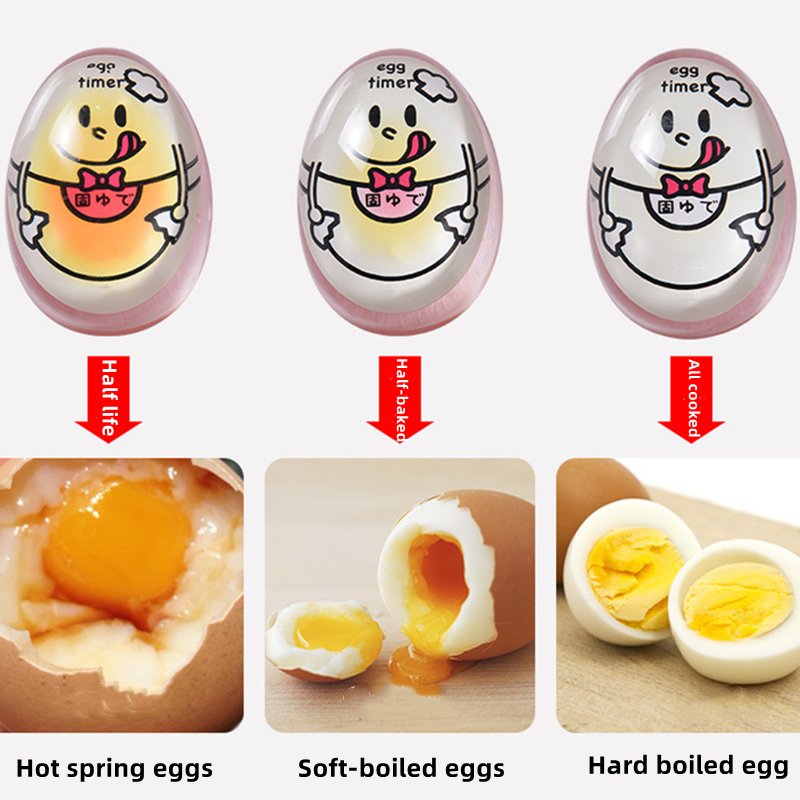1pc Cartoon Kitchen Boiled Egg Cooker Timer Reminder For Soft-boiled And  Hard-boiled Eggs