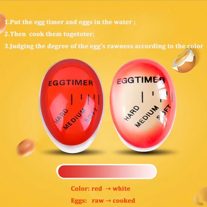 Egg Timer Sensitive Color for Hard & Soft Boiled Eggs Egg Cooker -  AliExpress