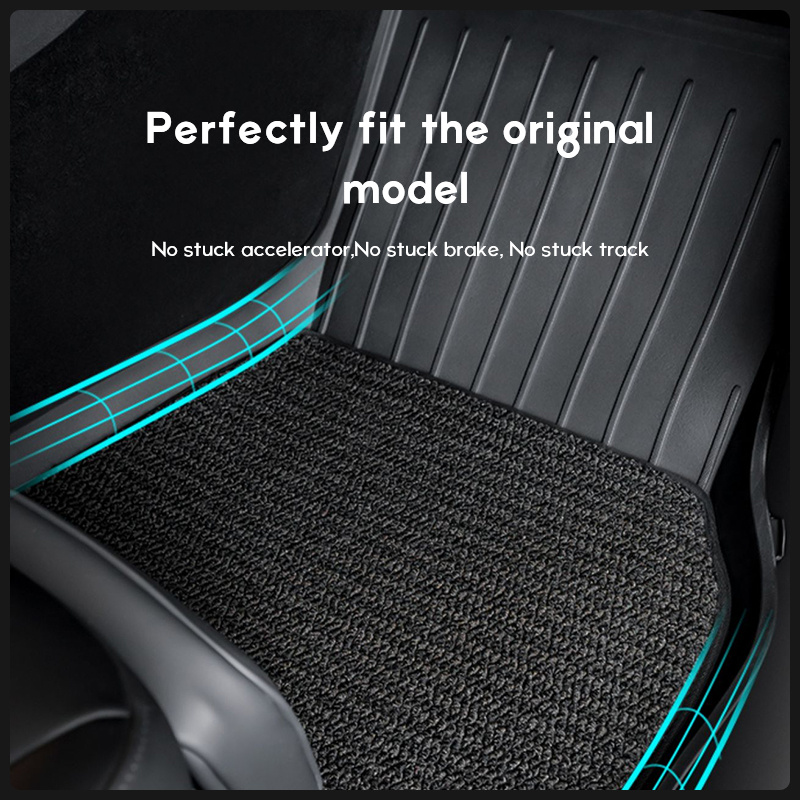 Tesla Model 3 All Weather Floor Mats - Heavy Duty Rubber